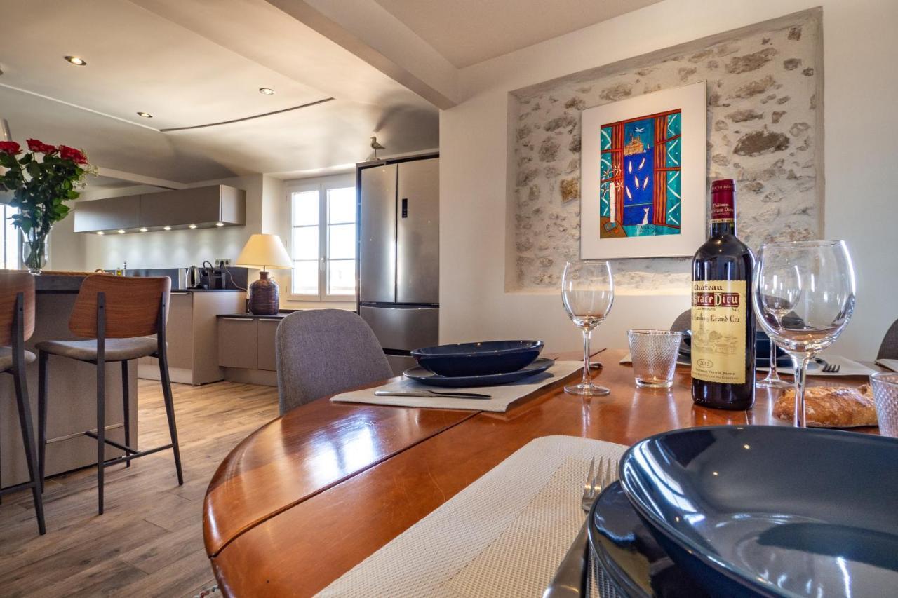 Charmant Appartement Spacieux Pour 6P Vue Mer Vieil อองทีบส์ ภายนอก รูปภาพ